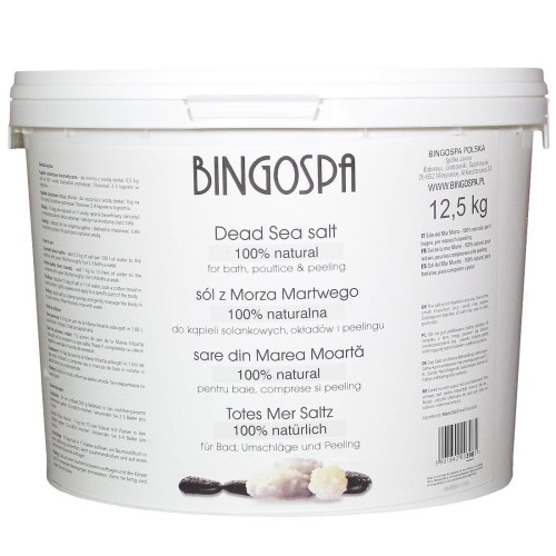 100% naturalna sól z Morza Martwego 12,5 kg    BINGOSPA