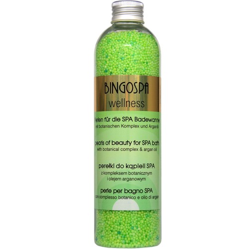Pearls of beauty for SPA bath botanical complex and argan oil BINGOSPA wellness
