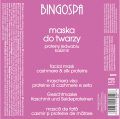 Maska do twarzy z proteinami kaszmiru i jedwabiu BINGOSPA