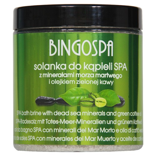 Solanka do kąpieli SPA z minerałami Morza Martwego i olejkiem z zielonej kawy