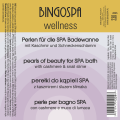 Perełki do kąpieli SPA z kaszmirem i śluzem ślimaka BINGOSPA etykieta