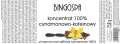 Koncentrat cynamonowo - kofeinowy 250 g BINGOSPA  etykieta