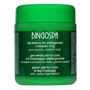 BÓL NÓG - CIĘŻKIE ZMĘCZONE NOGI Żel zielony 500 g  BINGOSPA