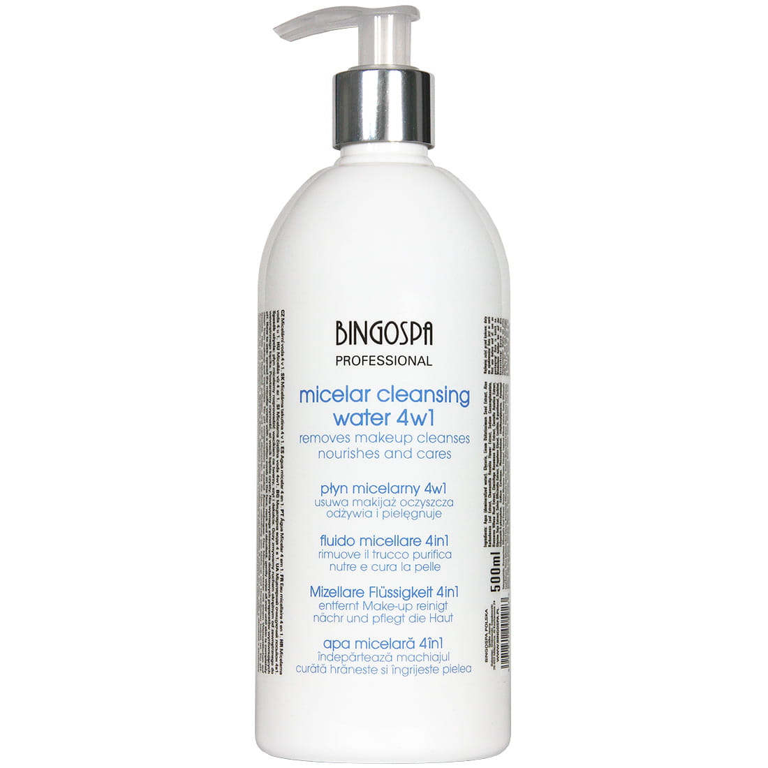 Płyn micelarny 4 w 1 do każdego rodzaju skóry 500 ml BINGOSPA Professional